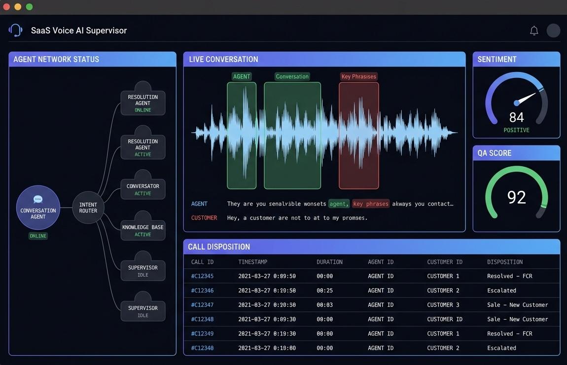 A Sub-Second Autonomous Inbound & Outbound Voice Core